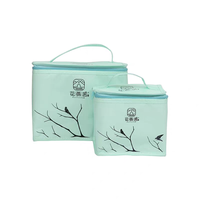 Sacs thermiques anti-collision en coton perlé imperméable non tissé avec fermeture éclair pour nids d'oiseaux