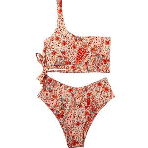 Traje de Baño Bikini Mini Sexy Personalizado de Fabricante, de Alta Calidad, Color Sólido, Moda de Playa, Tanga, Estampado Floral - Product Image 1