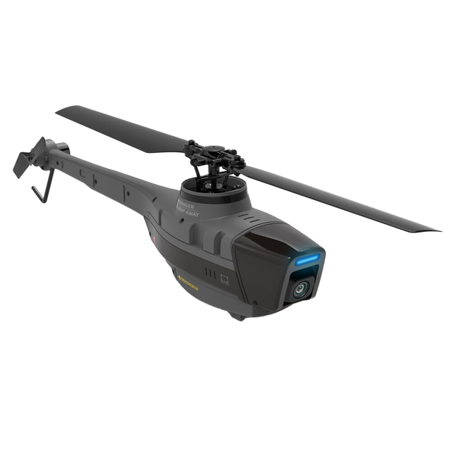 C128 Four Channel Single Propeller Aileron Less Helicopter Mini Black Bee Aerial Camera Drone