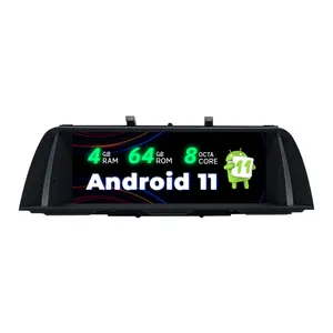 10.25 pouces 8 core 4G WIFI Voiture GPS Navigation Pour BMW 5 Série F10 F11 D'origine CIC NBT Radio Auto Système Audio