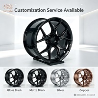 Jantes à rayons croisés 18 pouces 5x114.3 Noir brillant Concave profond Monobloc pour Nissan 370Z Mazda MX5