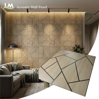 Panneau mural acoustique insonorisant décoratif ignifuge facile à installer écologique en polyester/MDF/laine de bois/mousse
