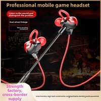Penjualan Produsen Headphone Gaming PUBG E-Sports Berkabel Lokalisasi Suara In-Ear 3.5mm Kontrol Kabel Mikrofon Bass Berat