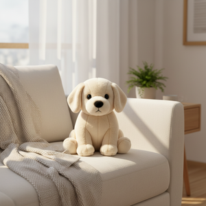Venta al por mayor directa <span class=keywords><strong>de</strong></span> fábrica: Peluche <span class=keywords><strong>de</strong></span> perro <span class=keywords><strong>de</strong></span> dibujos animados, cachorro <span class=keywords><strong>Labrador</strong></span> beige con relleno <span class=keywords><strong>de</strong></span> poliéster y algodón PP, bordado, regalo <span class=keywords><strong>de</strong></span> cumpleaños - Product Image 2