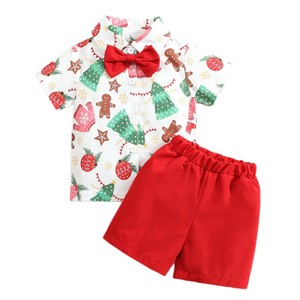 Ensembles de vêtements pour bébés garçons HP Summer 1-6 ans, chemises à manches courtes et pantalons, vêtements de Noël pour nouveau-nés, KBCS-009 - Product Image 2