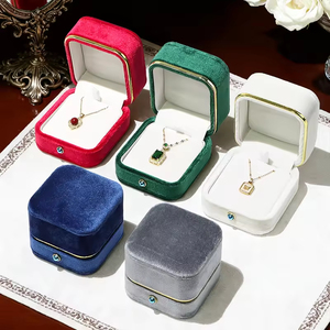 Custom logo Velvet <b>Led</b> Ring Box Wedding Jewelry Gift Packaging <b>Boxes</b> Jewellery Packaging with <b>Light</b> Make Jewelry Shine - Product Image 5