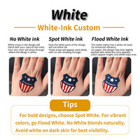 BX Origin Tatuaje de cuerpo temporal para mujer Grande largo GQB01 a 100 Tjatse Gang Skull Dragon Phoenix Cuernos satánicos Devil White Paper