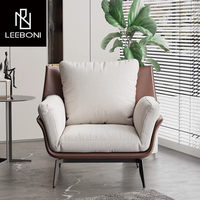 Luxe Maison Loisirs Rembourrage Fauteuil Salon Hôtel Salon Meubles Accent Chaise à dossier haut