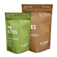 Sachet d'emballage alimentaire imprimé sur mesure, pochette verticale pour graines de chia avec fermeture éclair