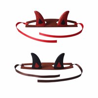 Masque en feutre avec cornes de diable et serre-tête fantaisie à oreilles de chat scintillantes pour chiens et chats - Fournitures de fête - Vente chaude pour Halloween