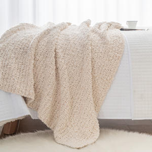 Couverture épaisse en Polyester doux, cm, décoration de luxe pour la maison, tricot épais, chaud et confortable, lavable - Product Image 2