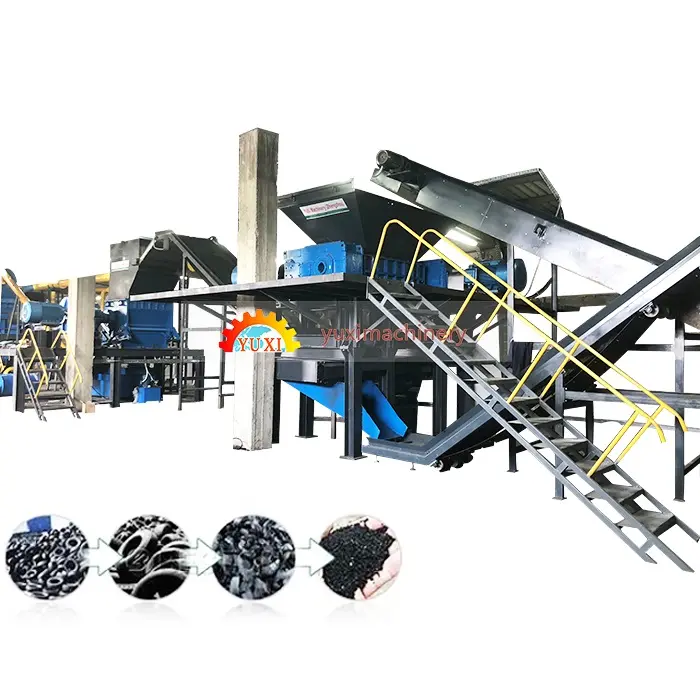 Latest Physical Technology Tyre Crumb Rubber Tyre Recycling Manufacturing Machine Waste Tire Recycling Plant In Turkey