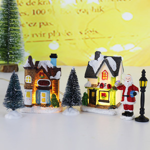 <strong>Christmas</strong> Desktop Ornaments Building LED Lighted <strong>Christmas</strong> <strong>Village</strong> <strong>Houses</strong> Decoration - Product Image 4