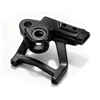 Cadre structurel en aluminium forgé usiné CNC, anodisé noir sur mesure, avec découpe avancée, pour moto/vélo électrique