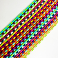 1000 couleurs en stock 5MM Polyester tissé rond Pluvier lacet corde pour pantalon
