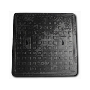 Couvre-citerne <span class=keywords><strong>septique</strong></span> en fer C250 En124, couvre-puits d'eau, couvre-trappe articulé avec verrouillage à vis, noir, durable - Product Image 5