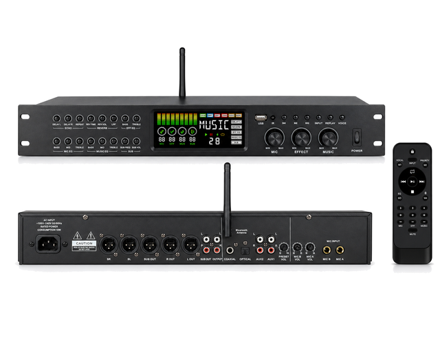 KTS-1 Professional Digital Audio Processor High Fidelity Sound System with Karaoke Effects for Professional Stage and Studio