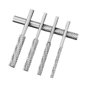 Kepala Gerinda karbida Double-grain, <span class=keywords><strong>File</strong></span> putar Single-grain, pegangan silinder 3mm A3 A4 A5 A6 A0413M03 - Product Image 6