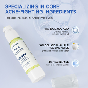 Crème apaisante 64% - Soin instantané contre l'acné - Apaise les peaux sensibles - Soin coréen pour la peau - Crème réparatrice contre l'acné à l'<span class=keywords><strong>acide</strong></span> <span class=keywords><strong>salicylique</strong></span> - Product Image 3