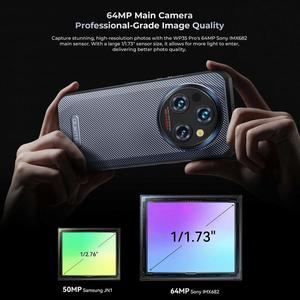 สมาร์ทโฟน WP35 <span class=keywords><strong>oukitel</strong></span> Pro 5G แอนดรอยด์14ที่ทนทานมาใหม่พร้อมโทรศัพท์ NFC 12GB + 512GB 11000mAh - Product Image 2