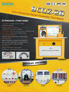 Banc d'essai <span class=keywords><strong>de</strong></span> démarreur et d'alternateur automobile BCQZ-2B pour le contrôle des pièces électriques des camions et des voitures particulières - Product Image 2