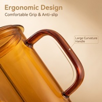Cafetière ergonomique SEECIN de qualité alimentaire en verre borosilicate résistant à la chaleur, non toxique, avec poignée