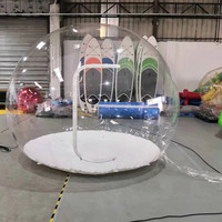 Nouvelle tente bulle transparente, dôme imperméable, pompe à air, location de fête, événement, tente bulle gonflable, fête silencieuse, dôme bulle