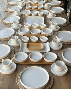Service de vaisselle en porcelaine fine de qualité supérieure, blanc, pour hôtel, vaisselle élégante, ensemble de vaisselle pour restaurant, hôtel, maison et banquet - Product Image 4