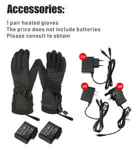 Guantes térmicos para ciclismo al aire libre para hombres y mujeres, control inteligente de temperatura, guantes de esquí con calefacción para invierno, guantes de algodón, mitones - Product Image 4