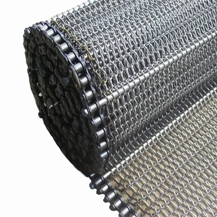 Stainless Steel Chain Mail Wire Mesh Conveyor Belt