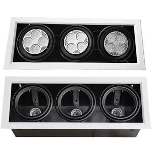 Triple Head Par30 Housing <strong>Led</strong> Corn <strong>Bulb</strong> square Cessed <strong>E27</strong> Downlgiht Fitting - Product Image 1