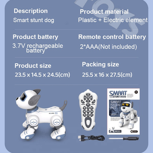 <span class=keywords><strong>Chien</strong></span> rc intelligent de qualité supérieure avec musique légère pour danser et se tenir à l'envers, avec câble USB - Product Image 6