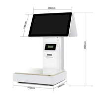 Báscula Abeloe Pos, báscula de precios Digital con impresora, etiquetas de código de barras, báscula electrónica para pesaje de supermercado, báscula Pos