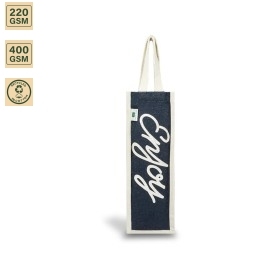 Eco Friendly Biodegradable Durable Jute Wine <b>Bottle</b> <b>Bags</b> Reusable Single Wine Tote <b>Bags</b> with Strong Handle - Product Image 3
