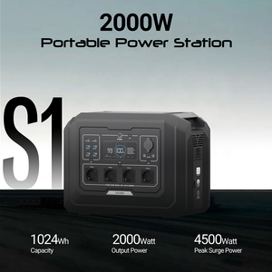 Générateur solaire portable SOUOP S1 2000W à charge rapide pour le camping en plein air, batterie LiFePO4 1024Wh, UPS domestique, station d'alimentation portable - Product Image 3