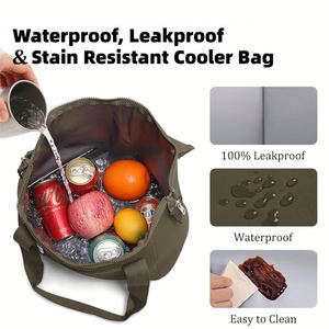 Sac à déjeuner isotherme en néoprène écologique à fermeture éclair, portable, pour les employés de bureau, les étudiants et l'usage quotidien – Vente chaude - Product Image 4
