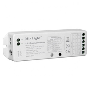 Miboxer <strong>2</strong>.4GHz LS2 12V 24V 36V 48V Color Adjustable 5 in 1 <strong>LED</strong> <strong>Controller</strong> for Single Color Dual White <strong>RGB</strong> RGBW CCT <strong>LED</strong> Strip - Product Image 1