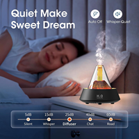 Diffuseur d'arômes à flamme simulée, humidificateur, alimenté par USB, 7 couleurs, veilleuse LED, diffuseur d'huiles essentielles silencieux pour la maison
