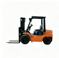 Chariot élévateur diesel japonais d'occasion de 5 tonnes 8F avec déplaceur latéral hydraulique, mât à 3 sections (hauteur 4,5 m), pneus pleins - Très rentable