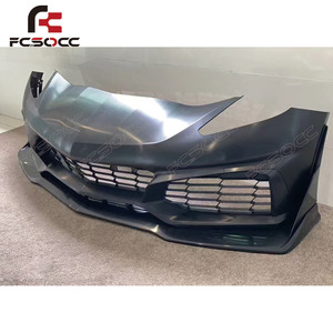 pour <span class=keywords><strong>Chevrolet</strong></span> <span class=keywords><strong>Corvette</strong></span> C7 ZR1 Style voiture pare-chocs Kit carrosserie pare-chocs avant lèvre Bodykit voiture accessoires - Product Image 3