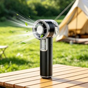 Summer Handheld Mini 3000Mah Rechargeable Bladeless Ventilation <b>Fan</b> Portable Turbofan for Personal Outdoor Home Cooling - Product Image 1
