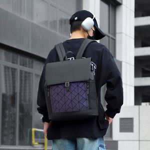 2025 <b>Men</b> <b>Backpack</b> New Rainbow Colors Schoolbag Large Capacity Outdoor Travel Sports Students Bag - Product Image 2