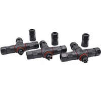 AOHUA Ventes d'usine Connecteur d'assemblage de câbles d'éclairage de jardin M23 2 broches 3 broches 4 broches Connecteur étanche LED de type X IP68