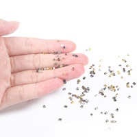 Perles d'espacement à sertir Tube pour la fabrication de bijoux à bricoler soi-même Tube perles d'extrémité à sertir Clip bouchon perles d'espacement composants de résultats de bijoux