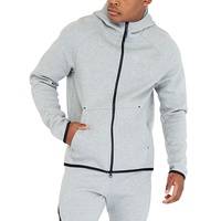 Survêtement Homme Personnalisé en Molleton Technique Zippé, Pantalon de Jogging, Bas de Sport, Vêtements de Sport Coupe Slim