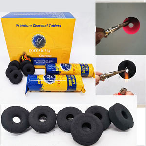 Carbón Vegetal para Incienso Redondo al por Mayor, de Larga Duración, sin Humo, Fácil de <span class=keywords><strong>Encender</strong></span>, Tabletas de Carbón para Shisha Negras, Carbón Vegetal sin Humo - Product Image 5