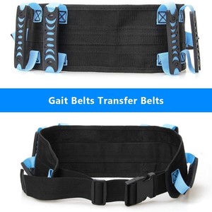 Transfert de démarche Sécurité Ceinture patient avec boucles pour les jambes Vinylgait Band Therapy Nylon Premium 56 pouces Soft Handles Lifting Aids Sling - Product Image 3