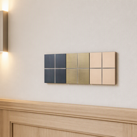 Interrupteur mural tactile de luxe 4 touches pour maison intelligente, compatible Modbus RS485, contact sec, systèmes KNX/Z-Wave, icônes personnalisables, Wi-Fi, EU/UK