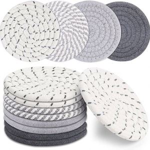 Tapis isolant thermique en tissu, dessous de plat, dessous de verre, coussin décoratif de table à manger de style japonais, tapis domestique anti-brûlure - Product Image 4