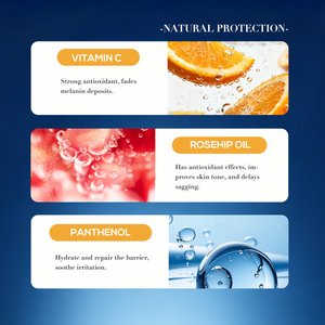 Limpiador Facial con Vitamina C OEM 100ml, Aceite de Rosa Mosqueta, Iluminador, Hidratante, Antienvejecimiento, Reduce la Decoloración, Logotipo Personalizado - Product Image 3